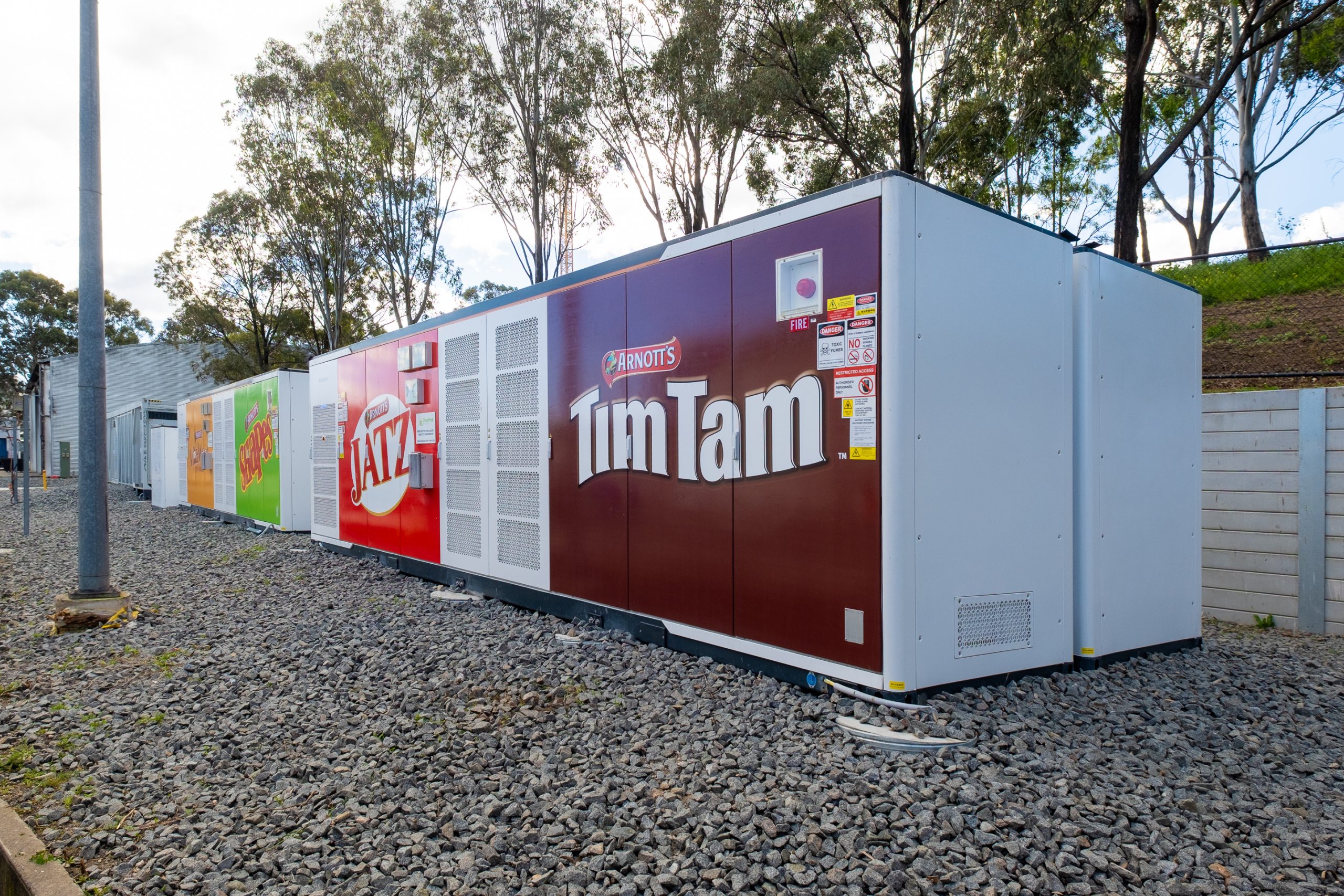 Arnott's Huntingwood renewable energy project batteries