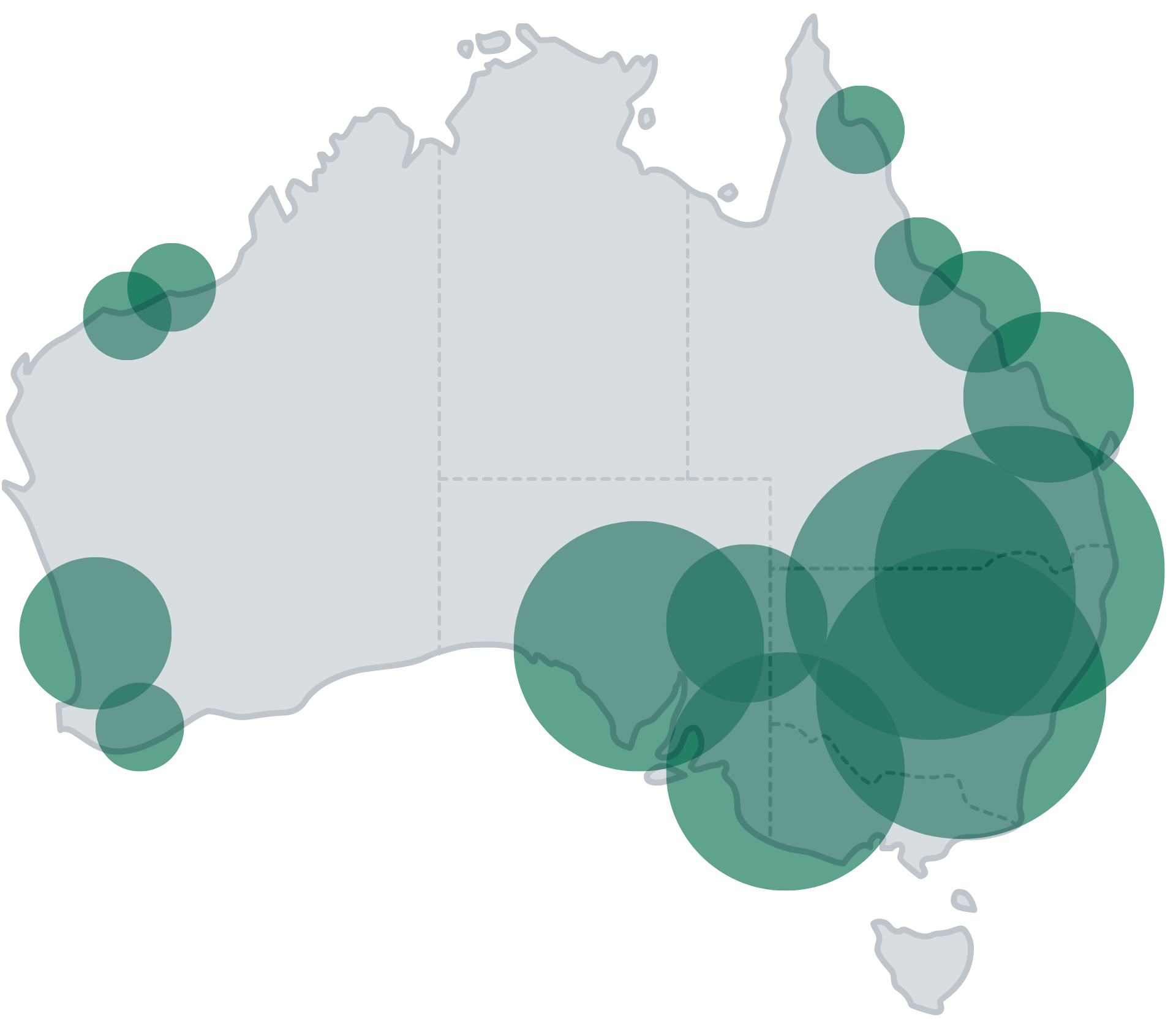 CleanPeak Energy project footprint map
